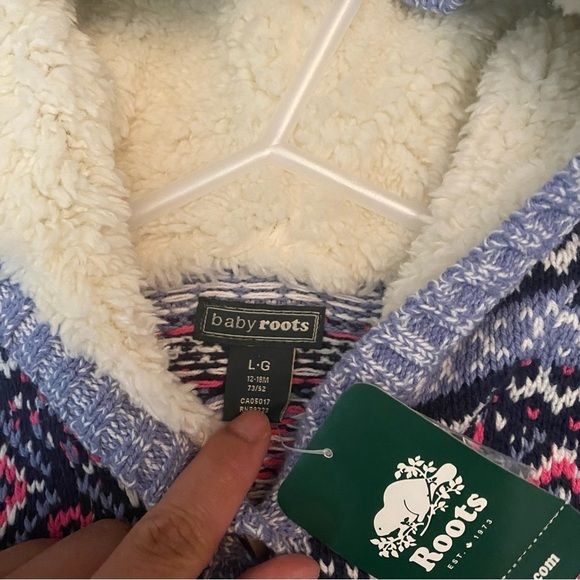 Roots Baby Knit Hoodie Sweater - Picture 4 of 8